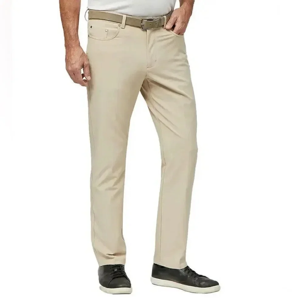 Greg Norman ultimate five pocket pant Cream
